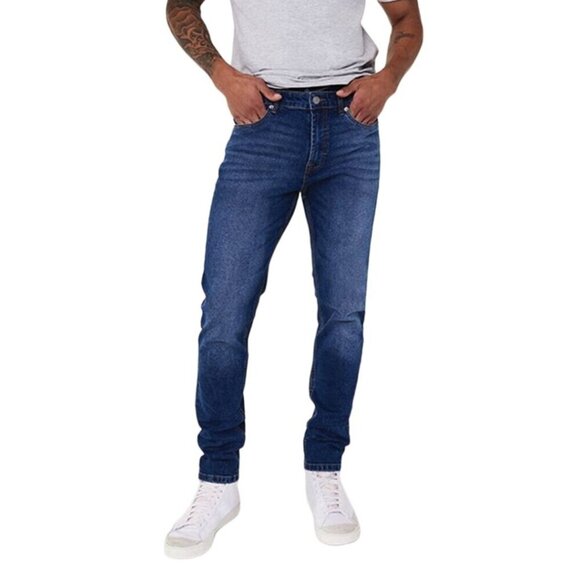 21 Denim Medium Wash Stretch Denim Skinny Jeans 27x32 - Picture 1 of 4